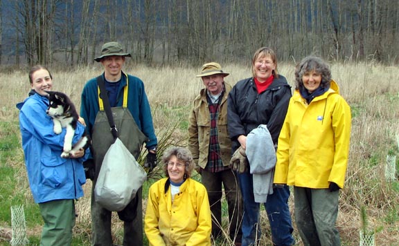 Volunteers at a Skagit Land Trust event.